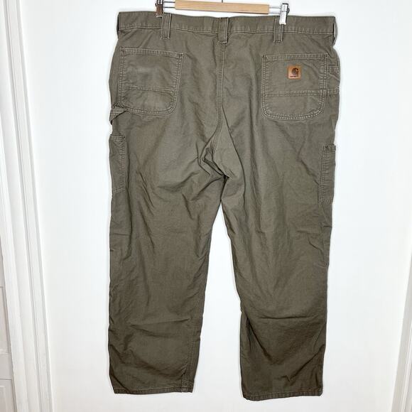 Carhartt Mens Original Dungaree Fit Carpenter Pants Tan Size 46x32 Work - Picture 5 of 7